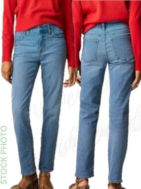 J. Crew JCREW 2003 Super-stretch Mid-rise Slim Jean #CC536 size 26 ~ KARA WASH